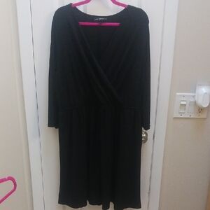 Lane Bryant Black Long Sleeve Dress